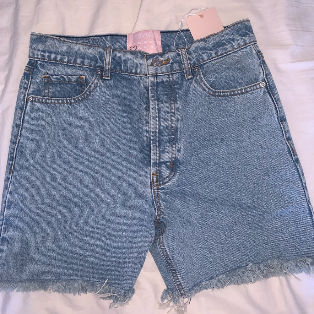 NWT vintage light wash high waist bermuda shorts